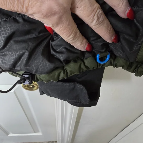 Green black zip front coat Columbia Mens L - Picture 6 of 16